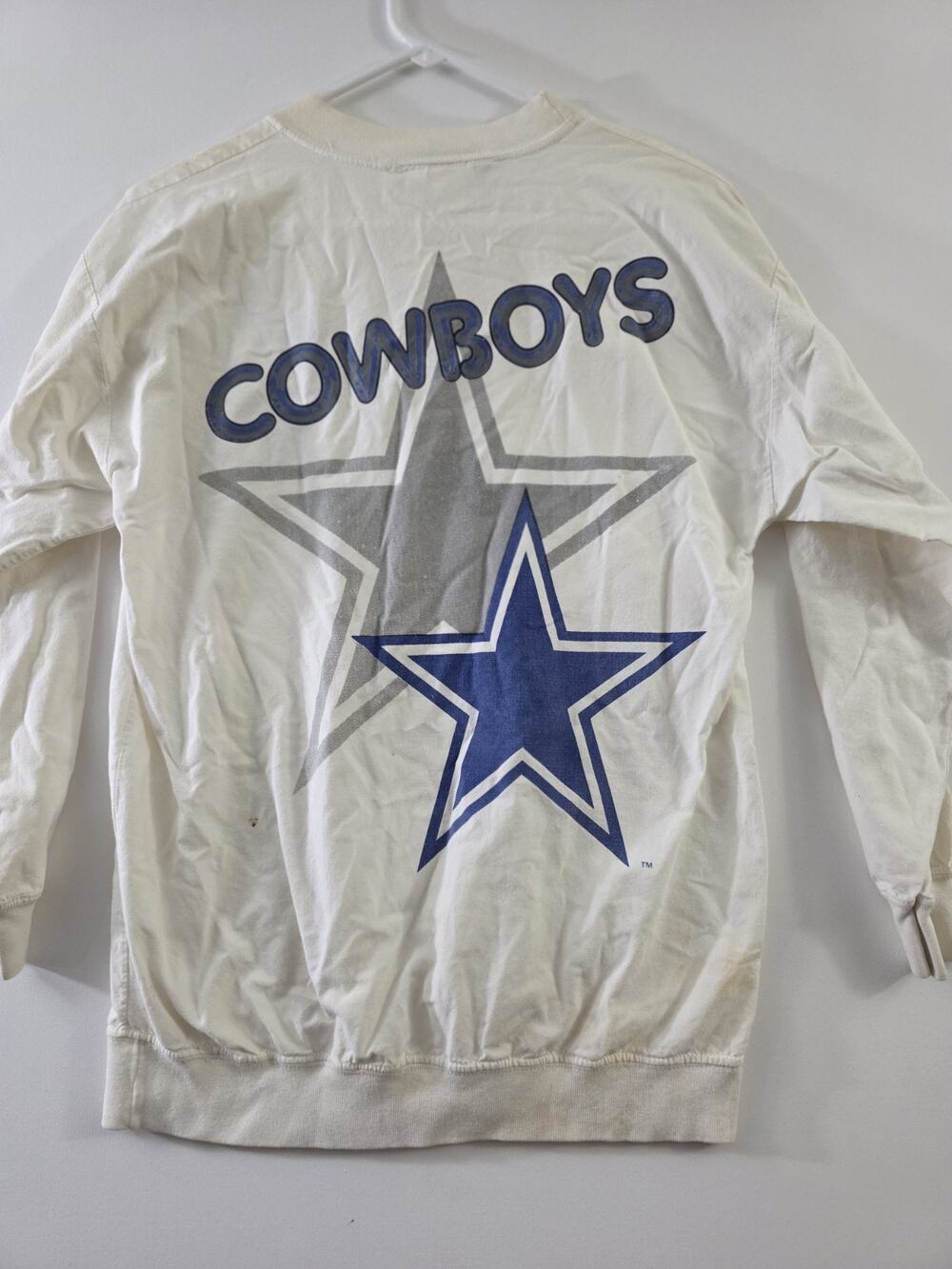 Vintage Dallas Cowboys Youth Shirt XL 18-20 Long Sleeve NFL Football